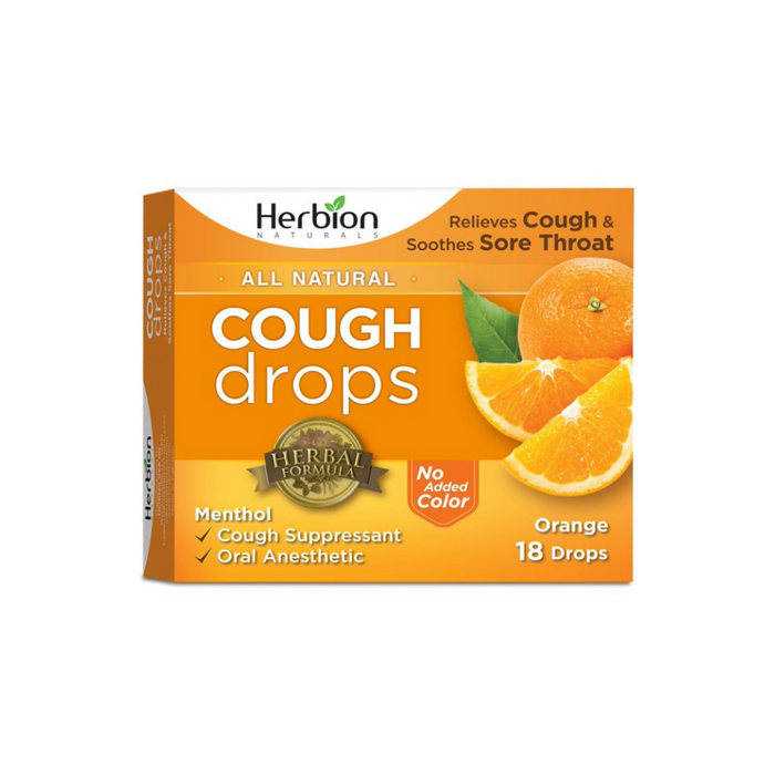 Cough Drops Orange 18 Lozenges by Herbion