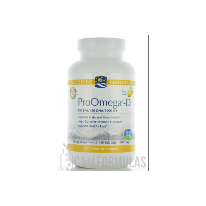 ProOmega-D Lemon 180 soft gels by Nordic Naturals