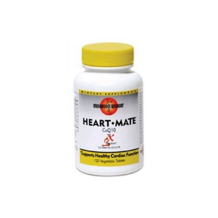Heart Mate with CoQ10 & SX-Fraction 120 Tablets by Mushroom Wisdom