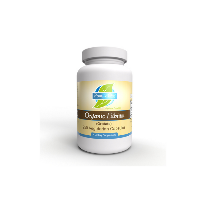 Lithium Organic 5mg 100 capsules by Priority One