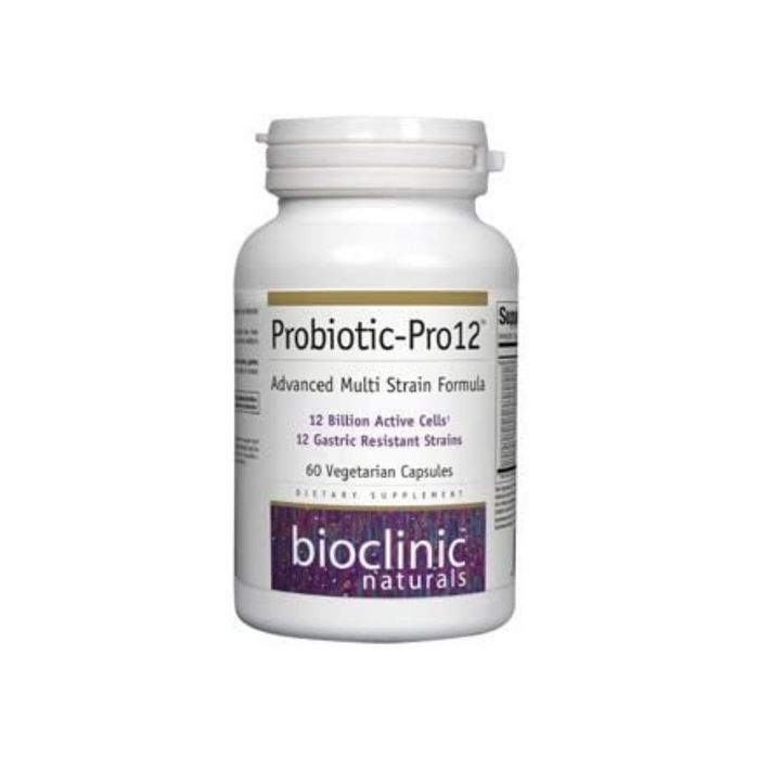 Probiotic-Pro 12 60 vegetarian capsules by Bioclinic Naturals