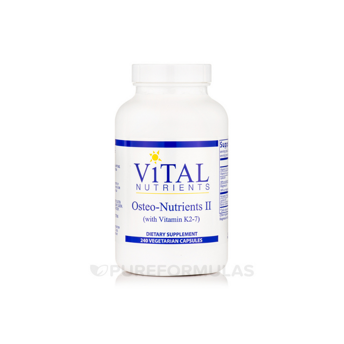 Osteo-Nutrients II with Vitamin K2-7 240 capsules by Vital Nutrients