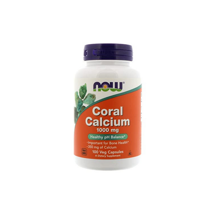 Coral Calcium 1000 mg 100 vegetarian capsules by NOW Foods