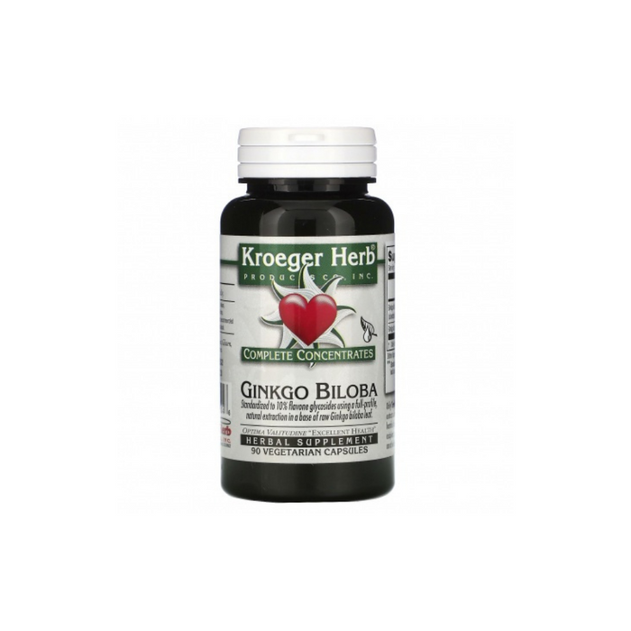 Gingko Biloba Complete Concentrate 90 Vegetarian Capsules by Kroeger Herb Products