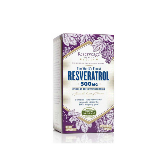 Resveratrol 500 mg 60 vegetarian capsules by Reserveage