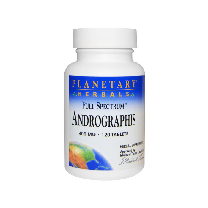 Andrographis 400mg Full Spectrum 60 Tablets by Planetary Herbals