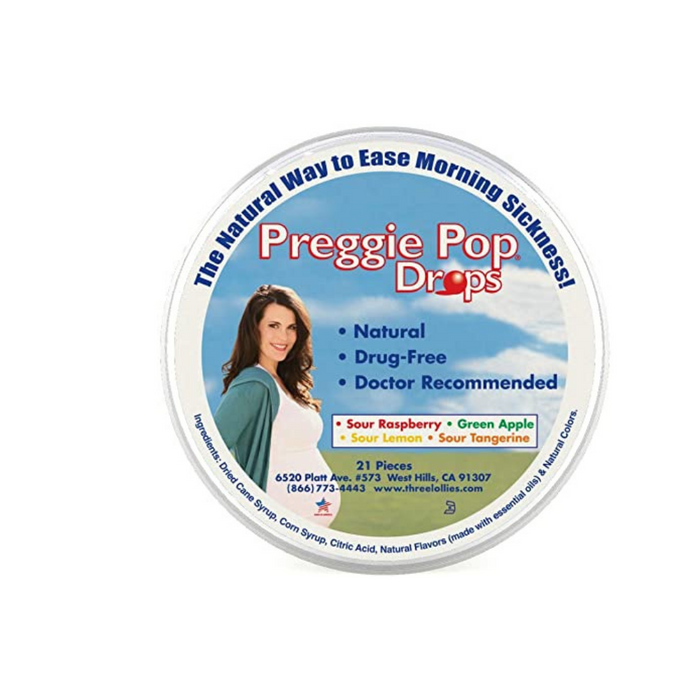Preggie Pop Drops Assorted Flavors 21 Pieces by Three Lollies