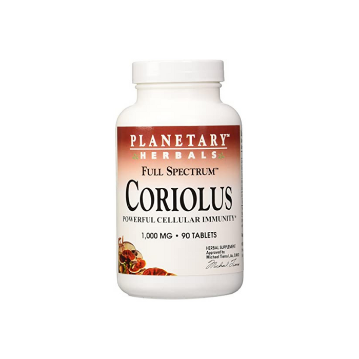 Coriolus Full Spectrum 1000mg 90 Tablets by Planetary Herbals