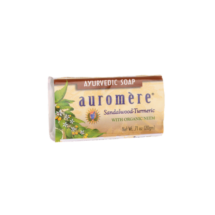 Ayurvedic Bar Soap Sandalwood Tumeric 0.71 oz by Auromere