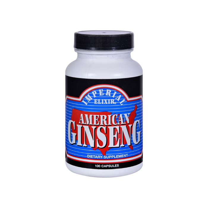 American Ginseng 100 Capsules by Imperial Elixir Ginseng