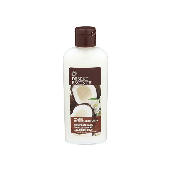 Coconut Hair Cream Soft Curls 6.4 Oz by Desert Essence