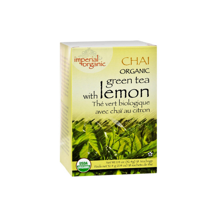 Organic Green Tea Chai with Lemon 18 Bags by Imperial Organic