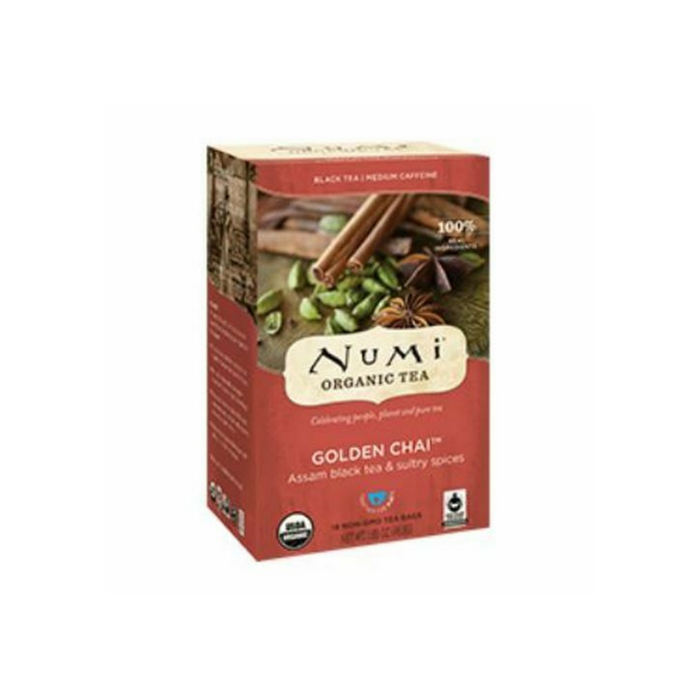 Golden Chai Black Tea 18 Bags by Numi Teas