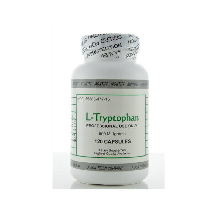 L Tryptophan 500 mg 120 Vegetarian capsules by Montiff
