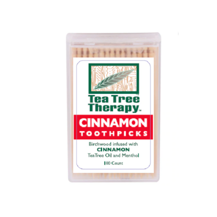 Toothpicks Cinnamon 100 Count by Tea Tree Therapy