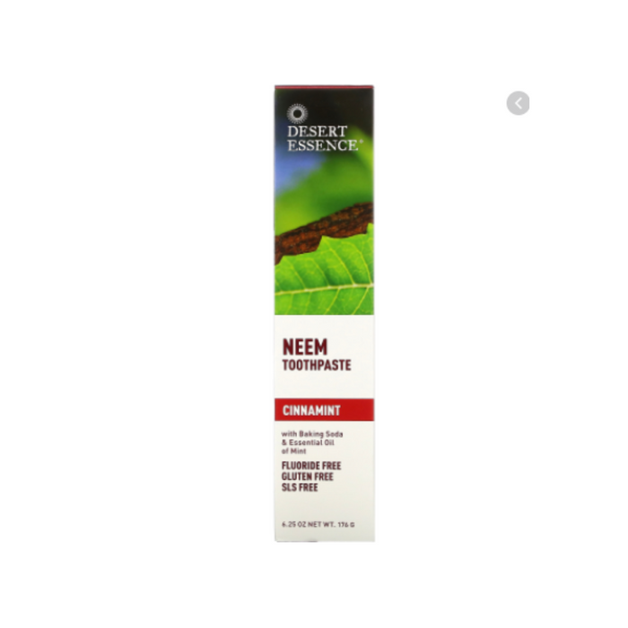 Toothpaste Neem Cinnamint 6.25 Oz by Desert Essence