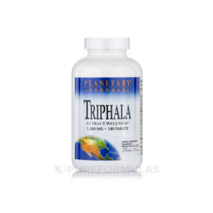 Triphala 1000mg 180 Tablets by Planetary Herbals