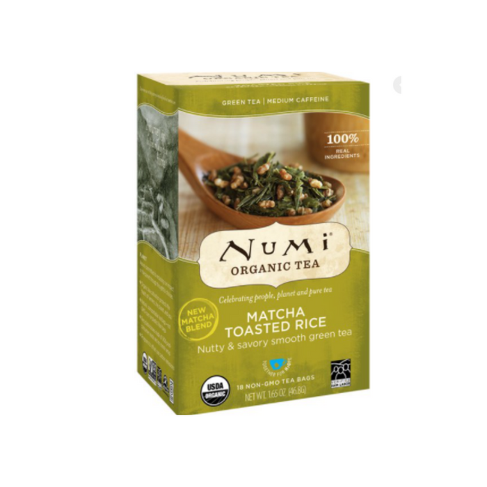 Toasted Rice Green Tea 18 Bags by Numi Teas