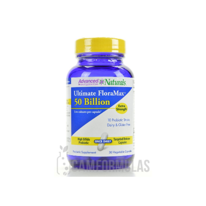 Ultimate FloraMax 50 Billion 30 vegetarian capsules by Advanced Naturals