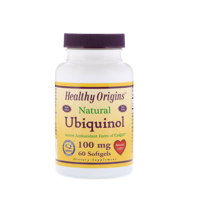 Ubiquinol 100mg 60 Softgels by Healthy Origins