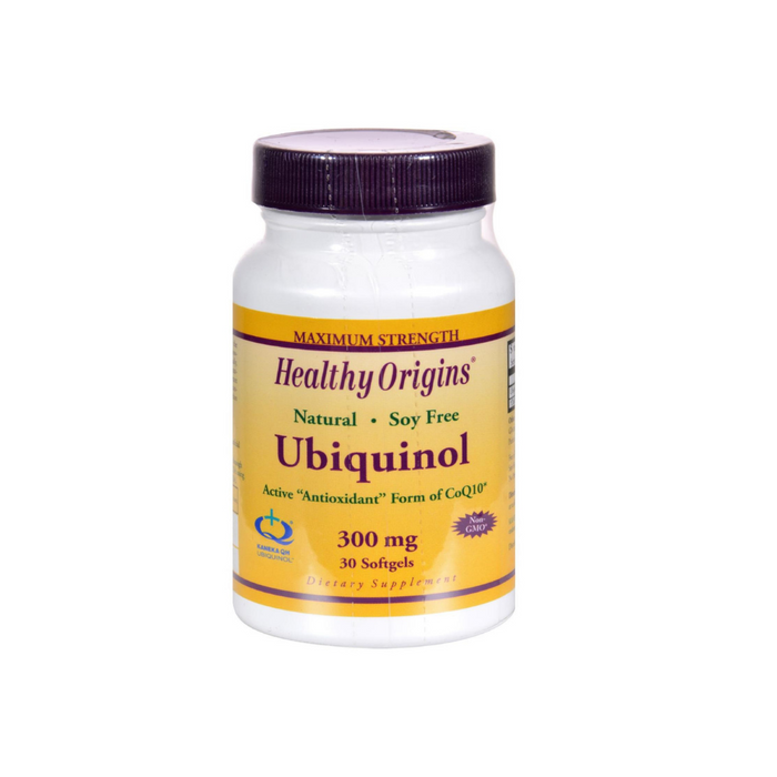 Ubiquinol 300mg 30 Softgels by Healthy Origins