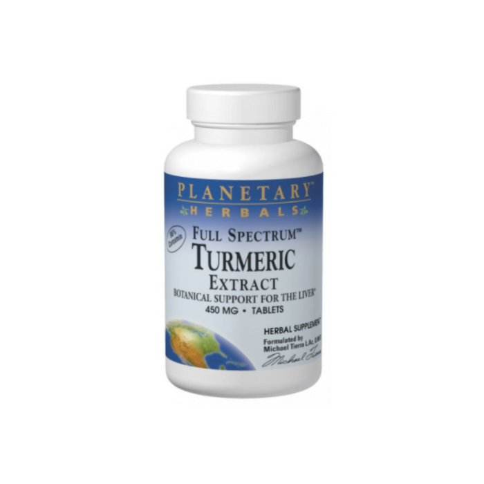 Turmeric Extract 450mg Full Spectrum Std 95% Curcumin 120 Tablets by Planetary Herbals