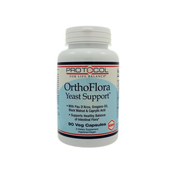 OrthoFlora Yeast Support 90 vegetarian capsules by Protocol For Life Balance