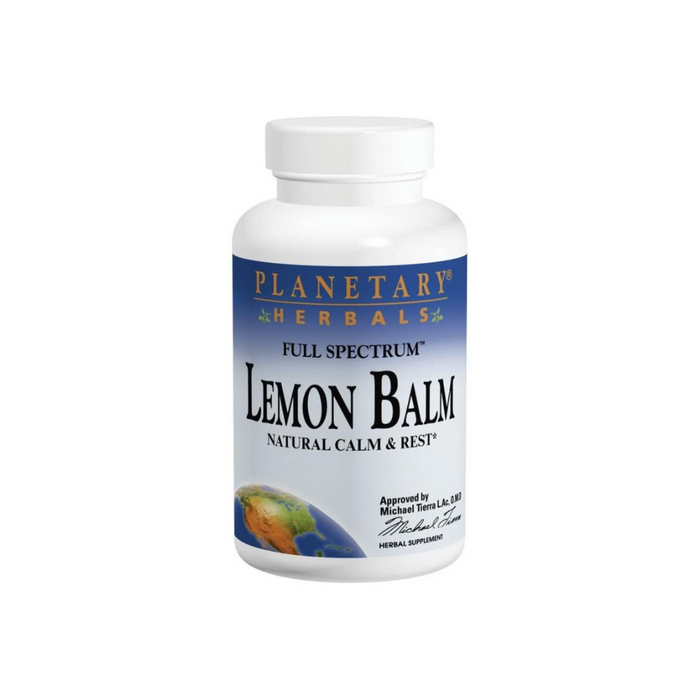 Lemon Balm Full Spectrum 500mg 60 Capsules by Planetary Herbals