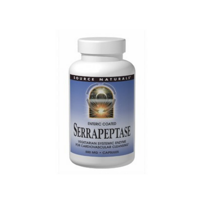Serrapeptase 800 mg 120 capsules by Source Naturals