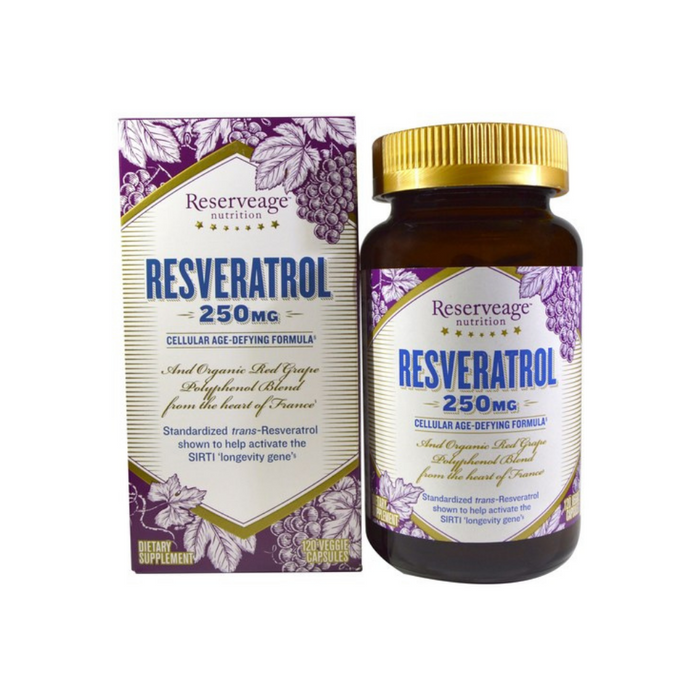 Resveratrol 250 mg 30 vegetarian capsules by Reserveage