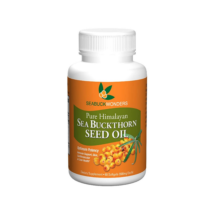 Sea Buckthorn Seed Oil Organic 60 Softgels by SeabuckWonders