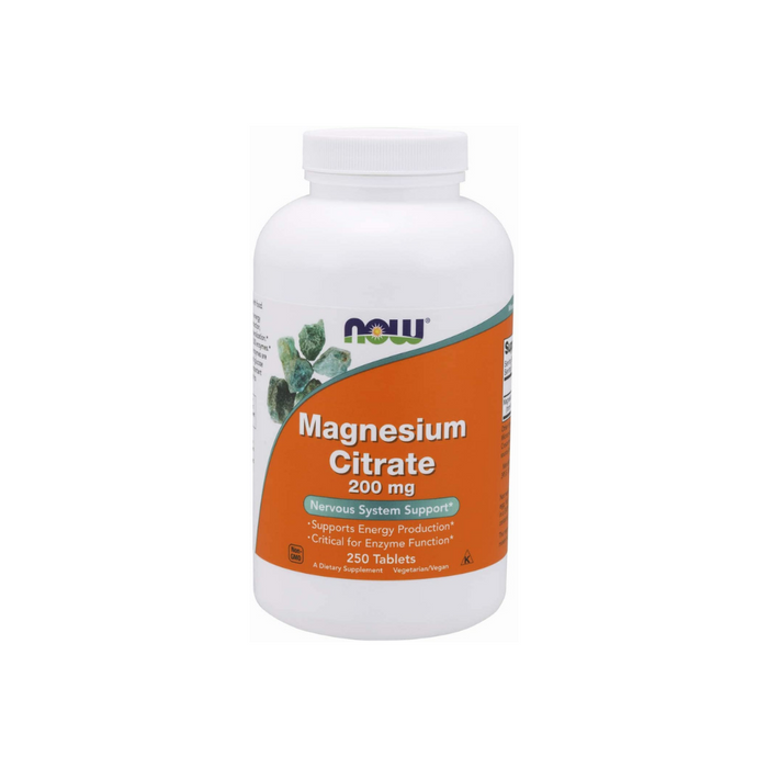 Magnesium Citrate 200 mg 250 tablets by NOW Foods