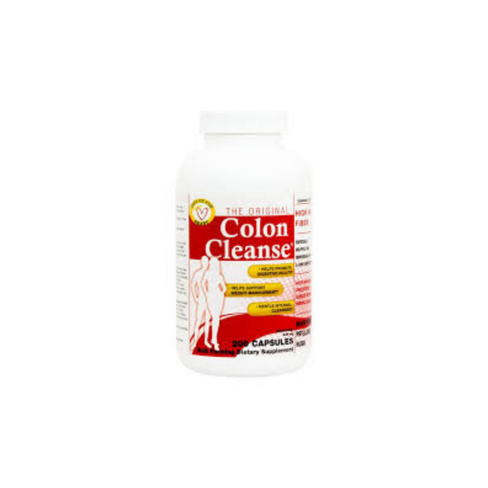 Colon Cleanse Regular 625mg 200 Capsules by Health Plus