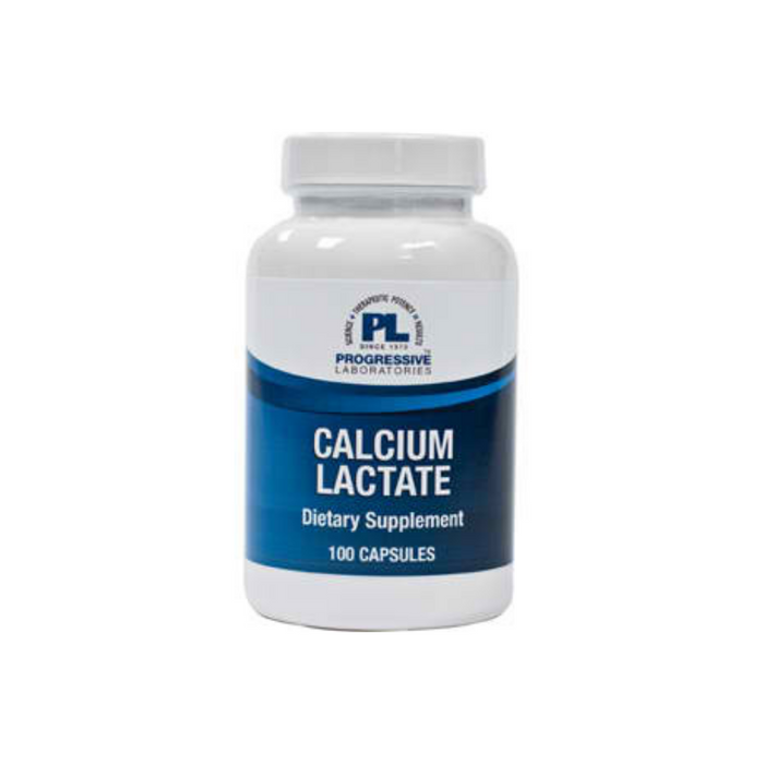 Calcium Lactate 115 mg 100 capsules by Progressive Labs