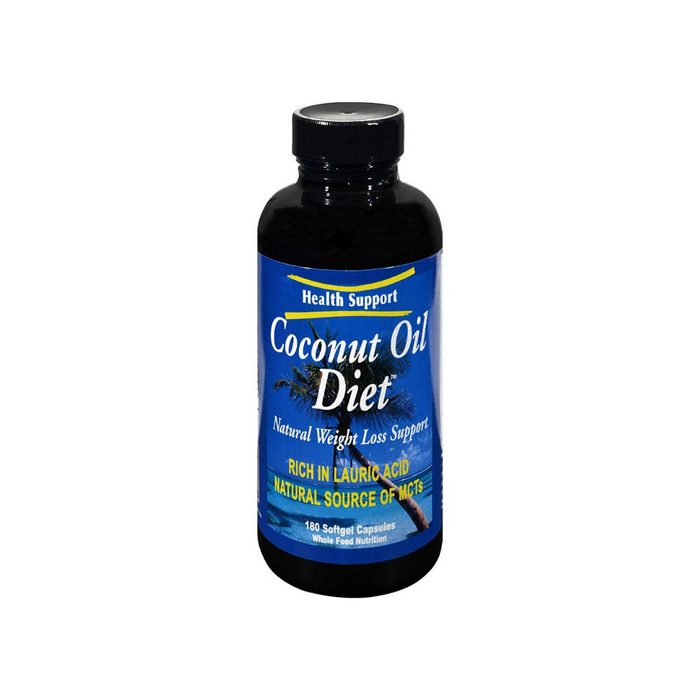 Coconut Oil Diet 180 Softgels by Health Support