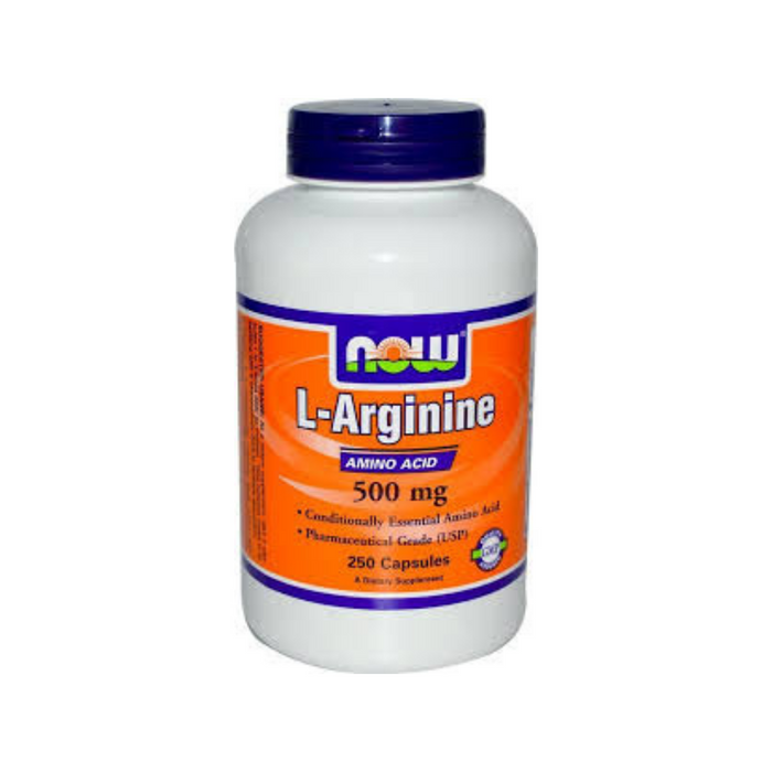 L-Arginine 500 mg 250 capsules by NOW Foods