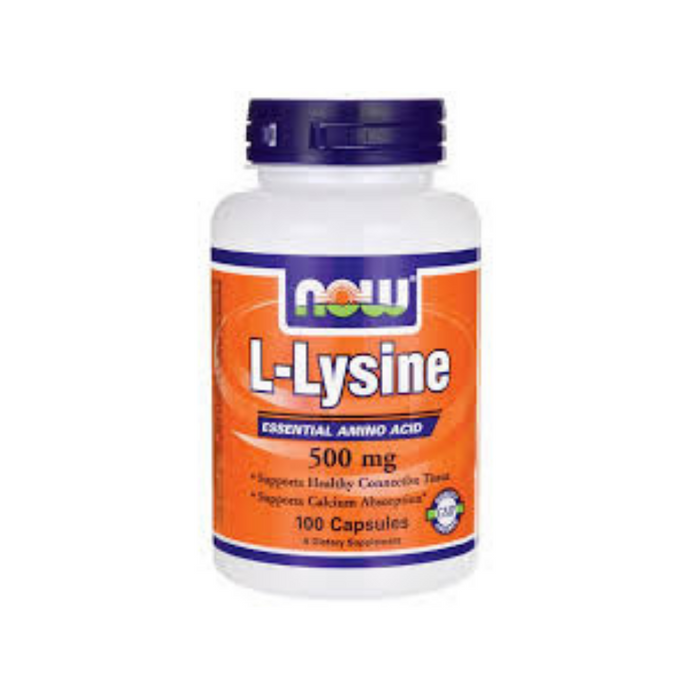 L-Lysine 500 mg 100 capsules by NOW Foods