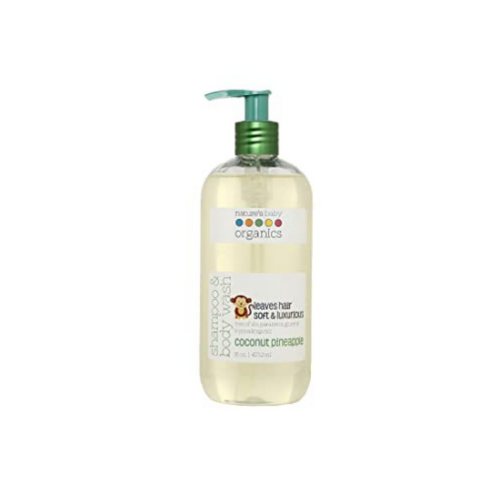 Shampoo & Body Wash Coconut Pineapple 16 oz by Nature's Baby Organics