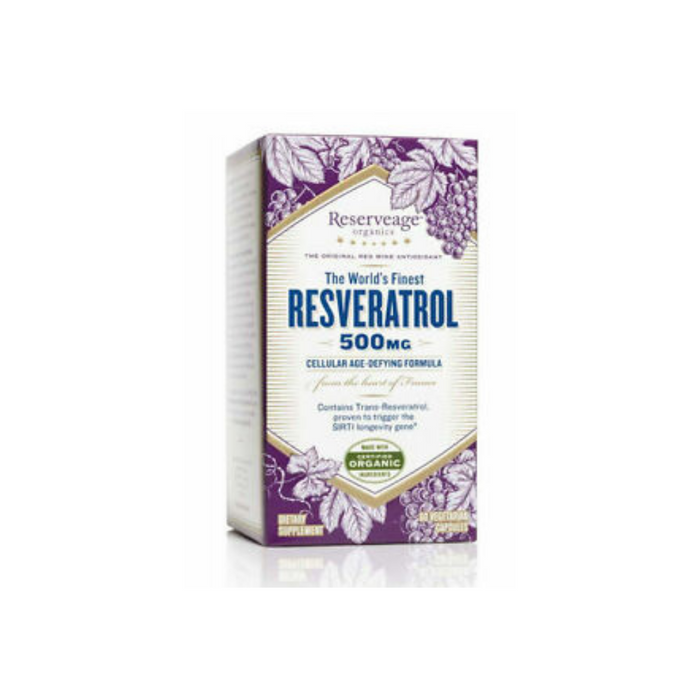 Resveratrol 500 mg 30 vegetarian capsules by Reserveage