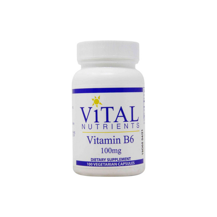 Vitamin B-6 100 mg 100 capsules by Vital Nutrients