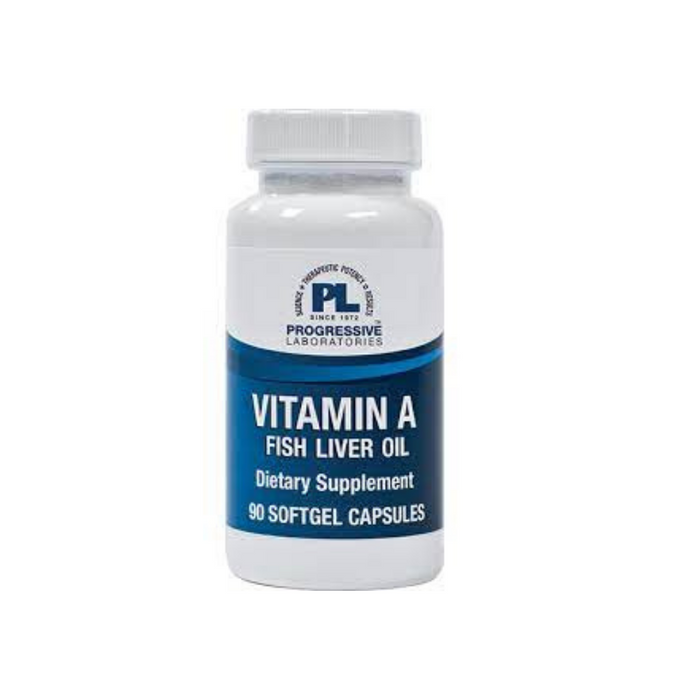 Vitamin A Fish Liver Oil 90 capsules by Progressive Labs