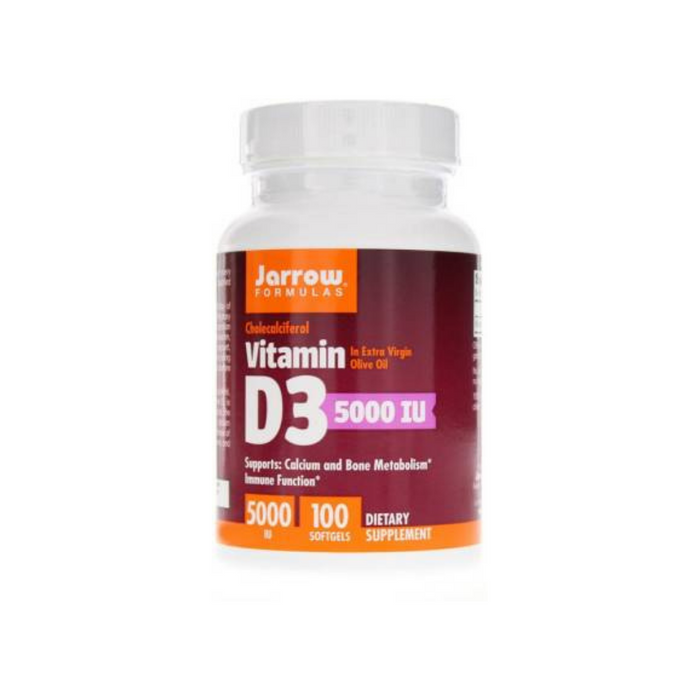Vitamin D3 5000 IU 100 softgels by Jarrow Formulas