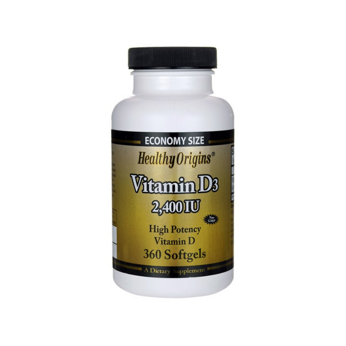 Vitamin D3 2,400iu Olive Oil 360 Softgels by Healthy Origins
