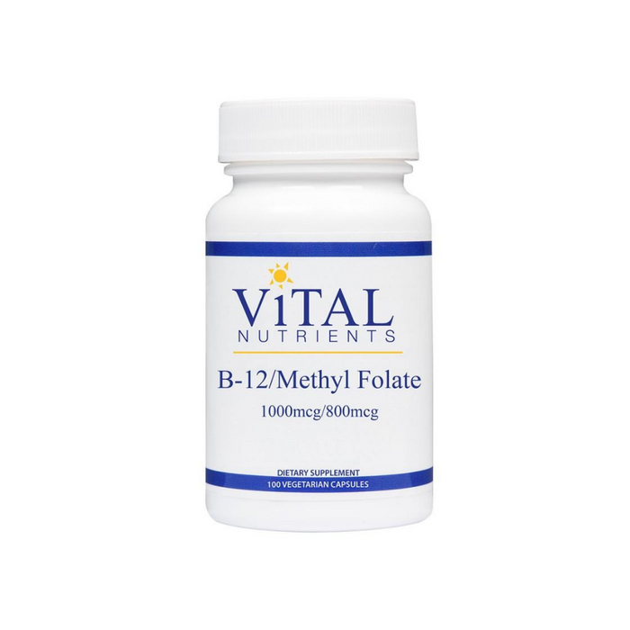 Vitamin B12 - Methyl Folate 100 capsules by Vital Nutrients