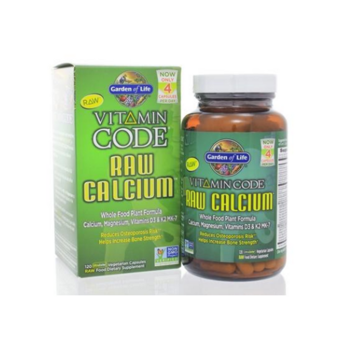 Vitamin Code RAW Calcium 120 Capsules by Garden of Life