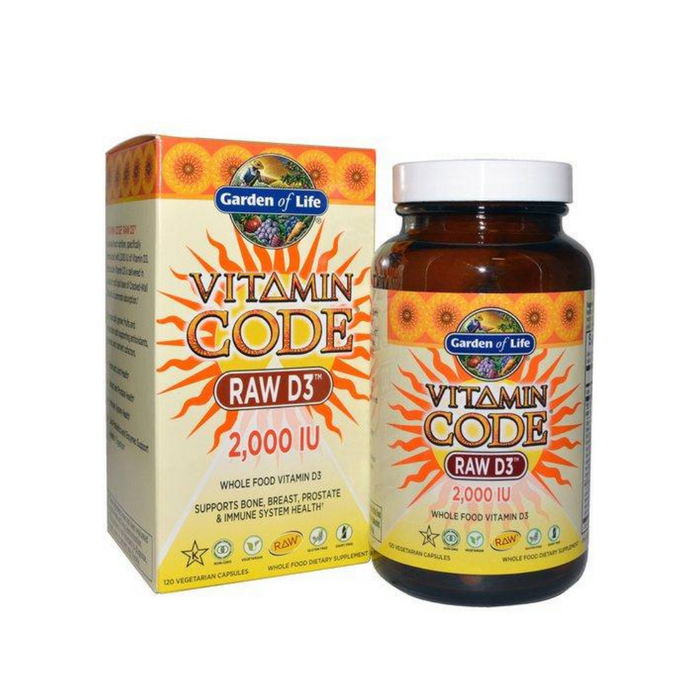 Vitamin Code RAW D3 2000IU 120 Capsules by Garden of Life
