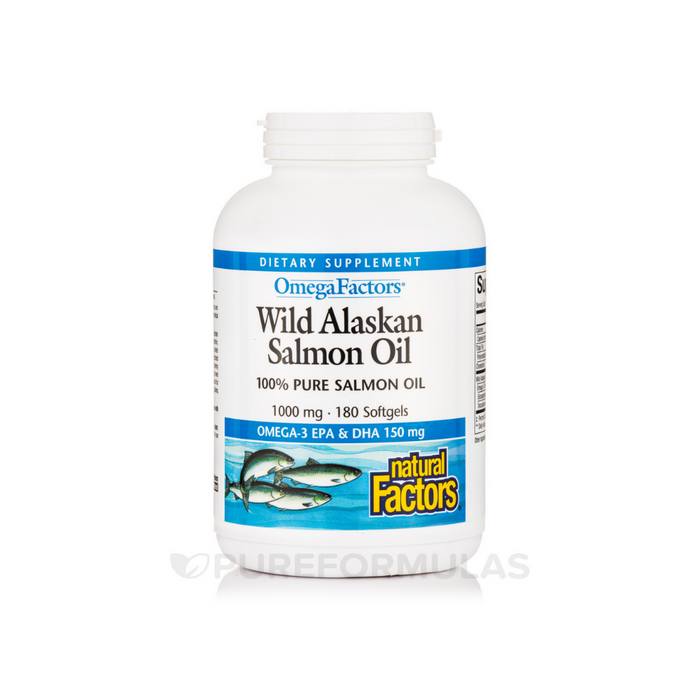 Wild Alaskan Salmon Oil 1000 mg 180 softgels by Natural Factors
