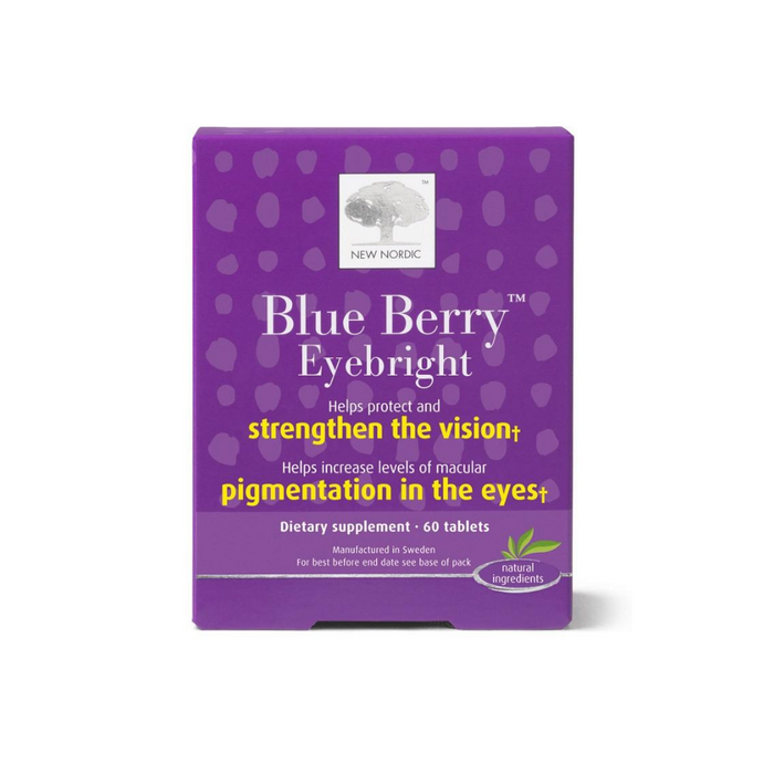 Blue Berry Eyebright to Strengthen the Vision 60 Tablets by New Nordic Us