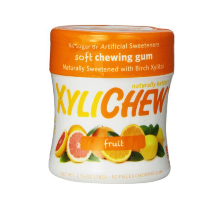 XyliChew Gum Fruit Jar 60 Count by Xylichew