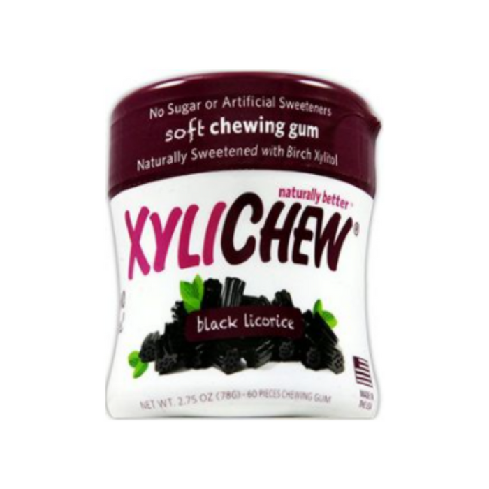 XyliChew Gum Licorice Jar 60 Count by Xylichew